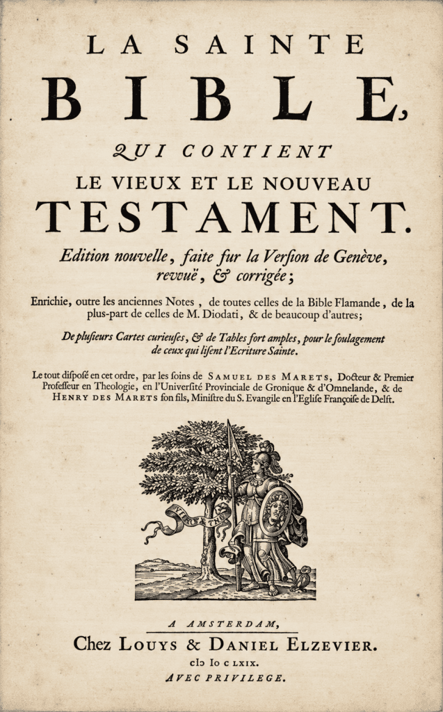 Exemplar da tradução francesa de Genebra (1669)