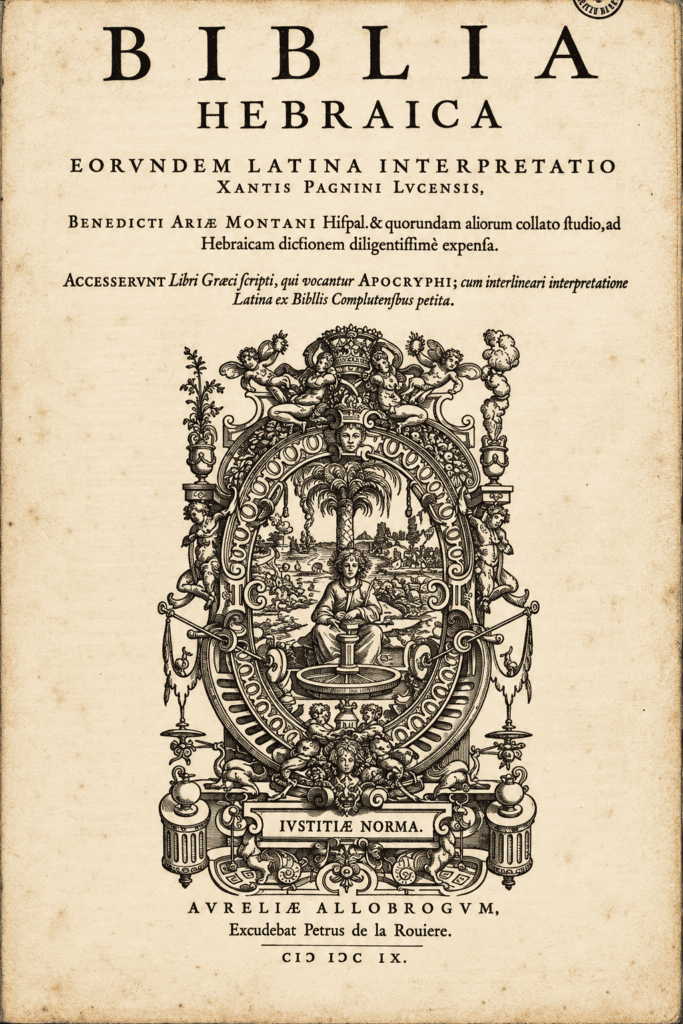 Biblia Hebraica de Pagnini e Montani (1609)