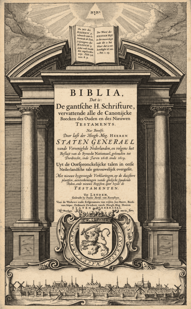 A Bíblia oficial holandesa de 1637.